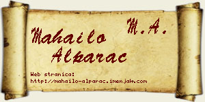 Mahailo Alparac vizit kartica